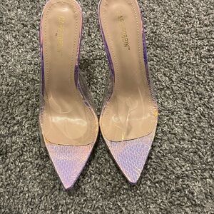 Cape Robbin Iridescent Purple Heels